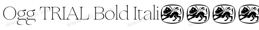 Ogg TRIAL Bold Itali字体转换